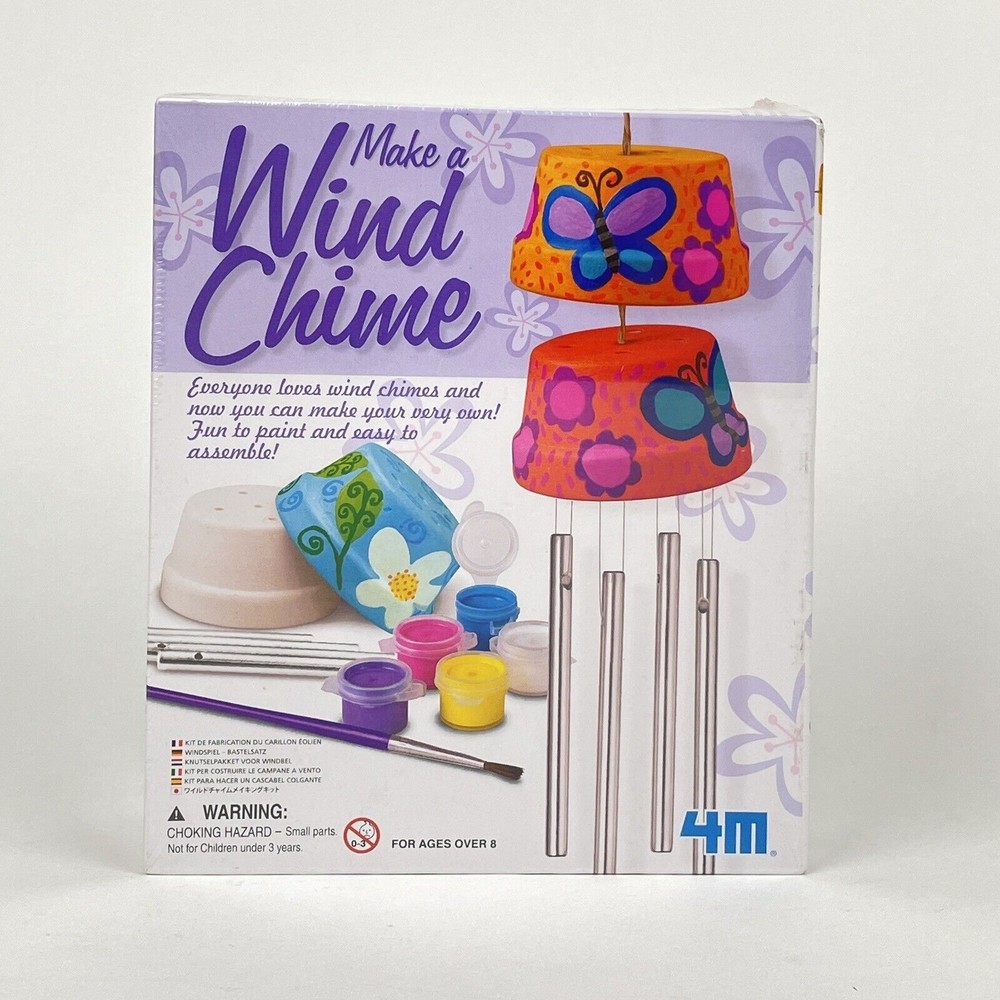 New Sealed MAKE A WIND CHIME Craft Kit by 4M  Ages 8+ Children Kids Fun Project